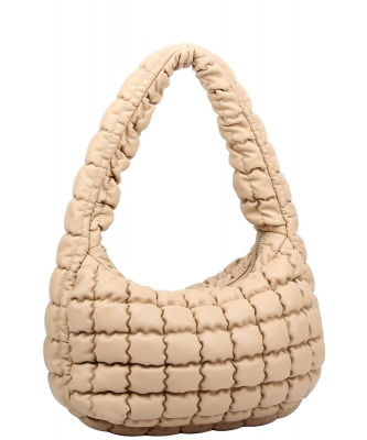 Fashion Puffy Shoulder Bag HQ128 KHAKI